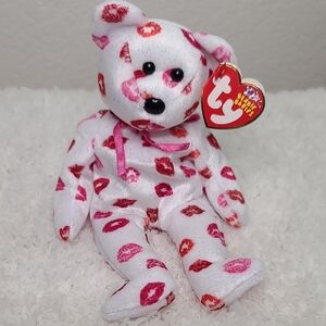 Vintage Ty 2003  Kissy  Beanie Baby With  Kisses